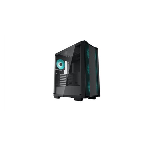 Deepcool | Fits up to size "" | MID TOWER CASE (with four LED fans of Marrs Green) | CC560 | Side window | Black | Mid-Tower |